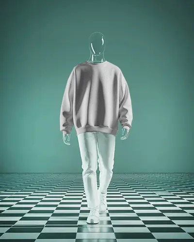 Modern Minimalist Sweatshirt Mockup For Streetwear Brands And Fashion Designs
