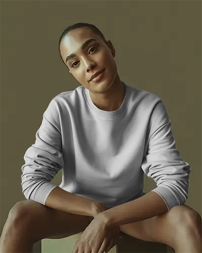 Stylish Comfortable Casual Sweatshirt Mockup For Modern Streetwear And Everyday Style