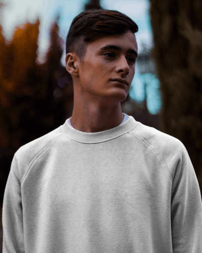 Fearless Themed Sweatshirt Mockup In Dusk Light