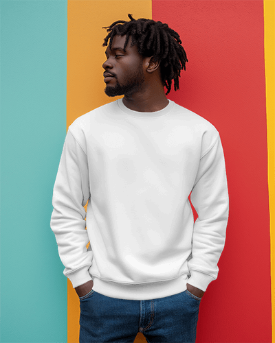 Urban Sweatshirt Mockup On Male Model