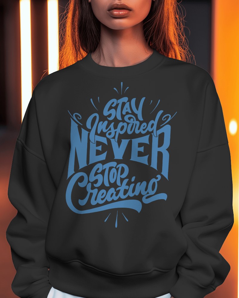 Casual Sweatshirt Mockup On Models