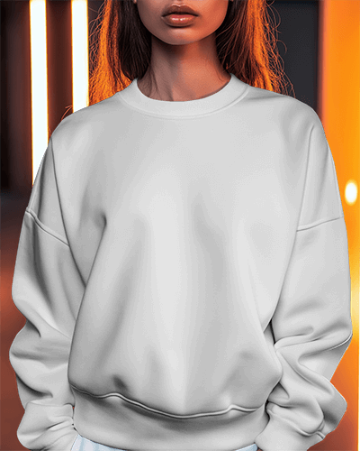 Casual Sweatshirt Mockup On Models