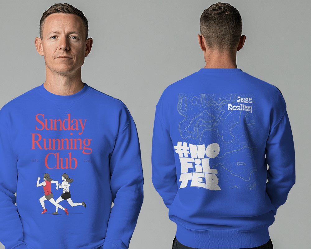 Male Model Sweatshirt Mockup In Studio