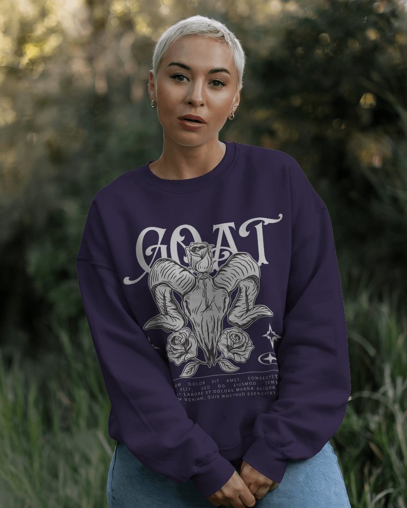 Comfortable Sweatshirt Mockup In Relaxed Pose
