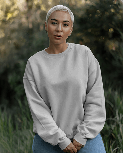 Comfortable Sweatshirt Mockup In Relaxed Pose