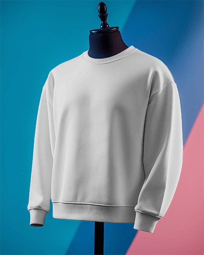 Mannequin Sweatshirt Mockup With Colorful Background