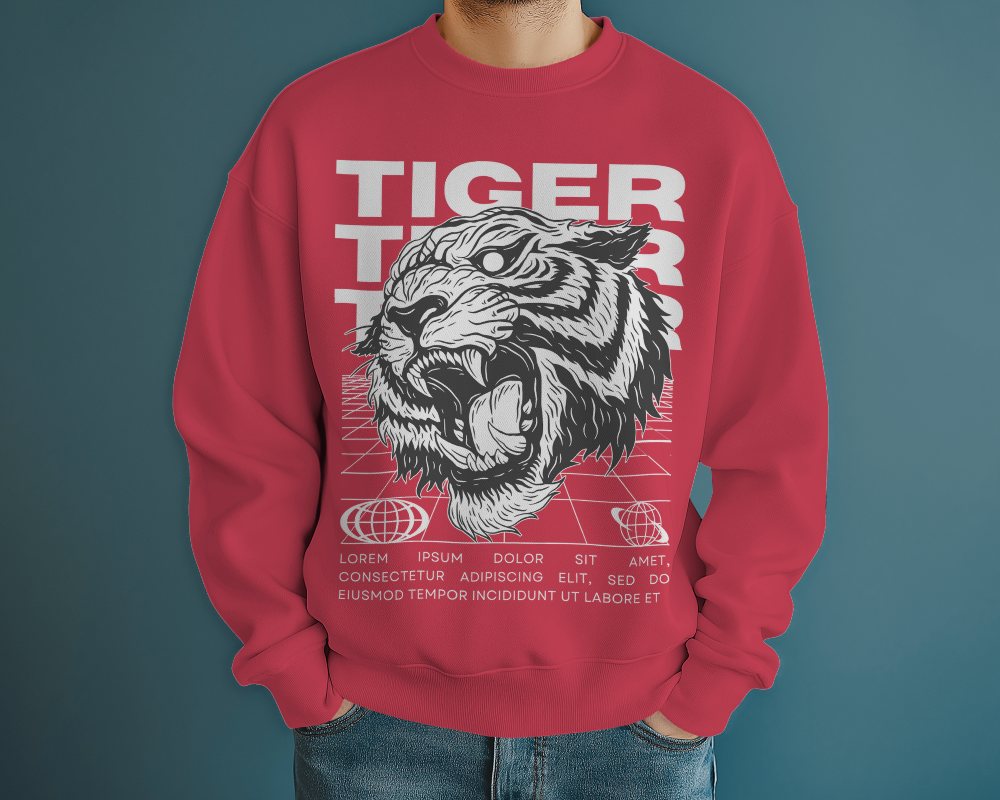 Sweatshirt Mockup In Studio Environment