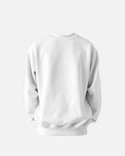 Isolated Studio Sweatshirt Mockup Back View On Minimalist Background Perfect For Simple And Clean Design Showcase