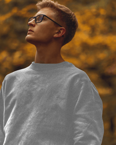 Sweatshirt Mockup Master Chef Themed In Forest Backdrop