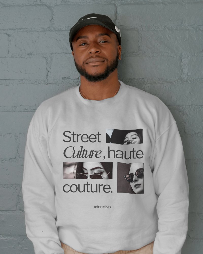 Sweatshirt Mockup Classic Style With Modern Streetwear Message