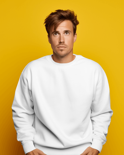 Minimal Streetwear Sweatshirt Mockup With Urban Street Illustration