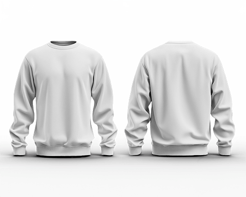3d Sweatshirt Mockup From Both Front And Back