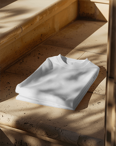 Folded Sweatshirt Mockup On Floor