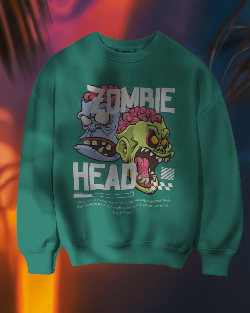 Sweatshirt Mockup Against Vibrant Background With Natural Light Effects