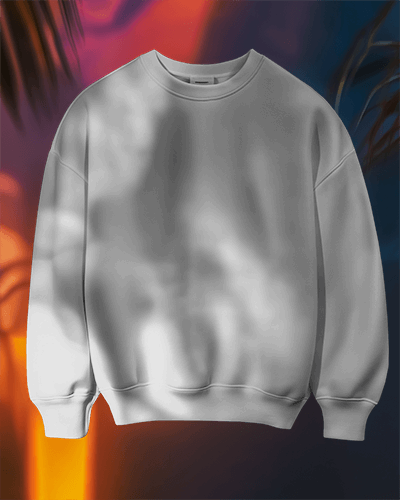 Sweatshirt Mockup Against Vibrant Background With Natural Light Effects