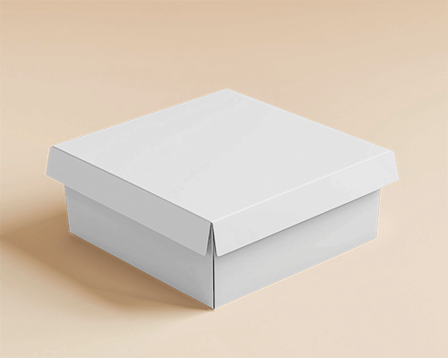 Minimalist Packaging Box Mockup On Neutral Beige Background With Soft Shadows Clean And Elegant Presentation 0136