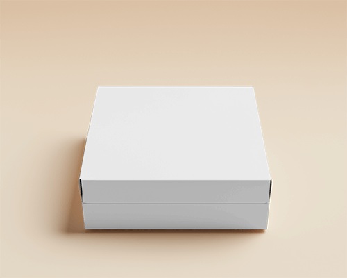 Elevated Packaging Box Mockup On Warm Beige Background With Subtle Shadows Minimal And Premium Presentation 0137