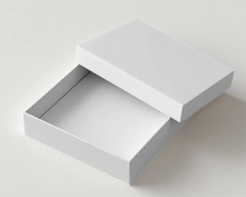 Open Lid Box Mockup On Neutral Background With Soft Shadows Minimalist Packaging Showcase 0144