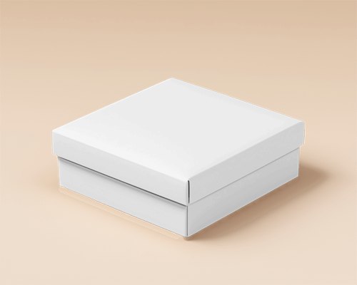 Soft Beige Background Packaging Box Mockup Elevated Perspective Modern And Minimalist Presentation 0131