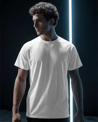 men-stylish-casual-tshirt-mockup-modern-athleisure-apparel-photography-dark-background