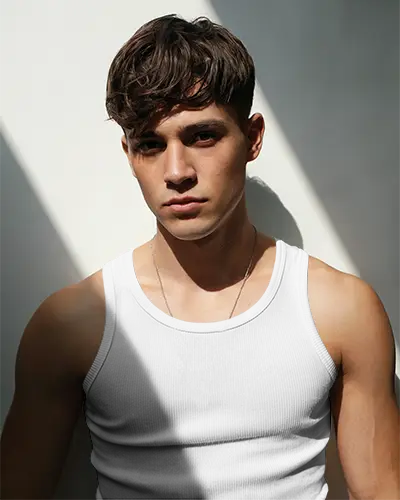 Mens Ribbed Tank Top Mockup For Casual Wear Fashion Photography Urban Style