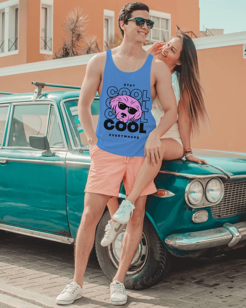Tanktop Mockup Photoshoot Of Man And Woman