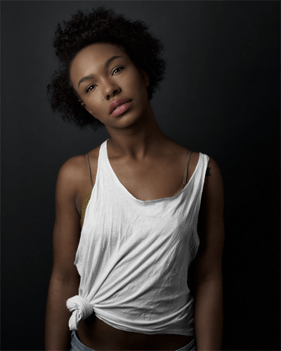 Woman Tanktop Mockup In A Studio
