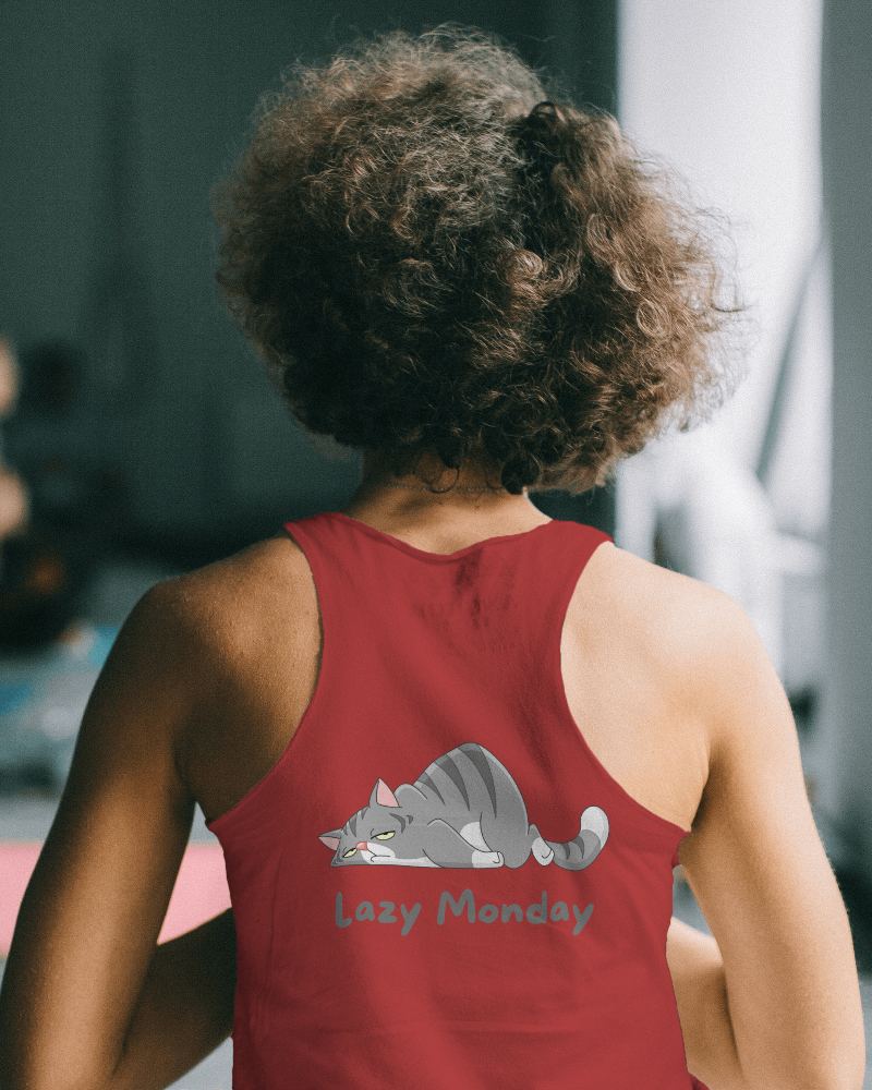 Closeup Tanktop Mockup On A Woman Back