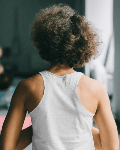 Closeup Tanktop Mockup On A Woman Back