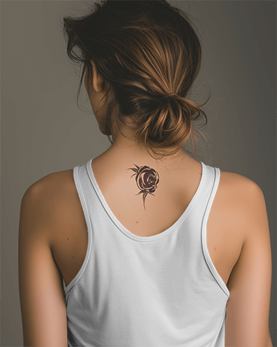 Back View Of Woman Wearing Tanktop Mockup