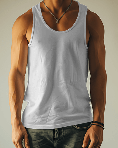 Tanktop Mockup On A Man