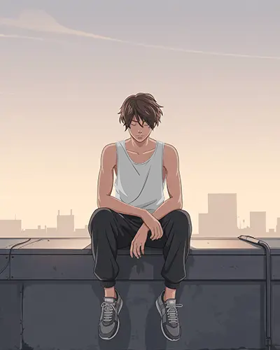 Comfortable Casual Anime  Muscle Fit Tank Top Stylish Summer Outdoor Wear For Men