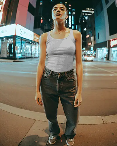 Urban Street Style Tank Top Fashionable Comfortable Sleeveless Summer Casual Wear