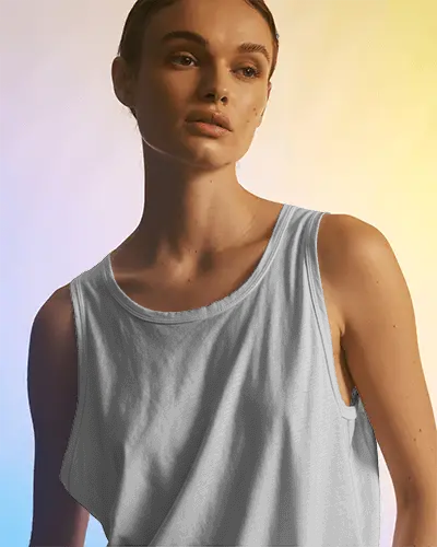 Stylish Casual Womens Tank Top Mockup For Summer Wardrobe Fashion Apparel Presentation