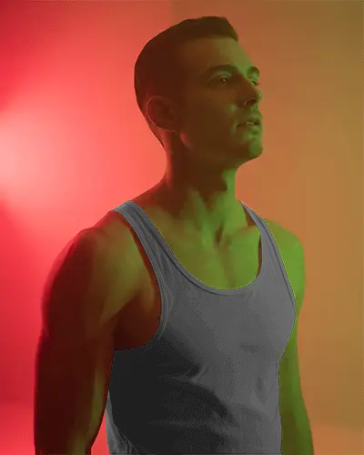 Athletic Mens Tank Top Mockup For Summer Fashion Apparel Branded Gym Wear