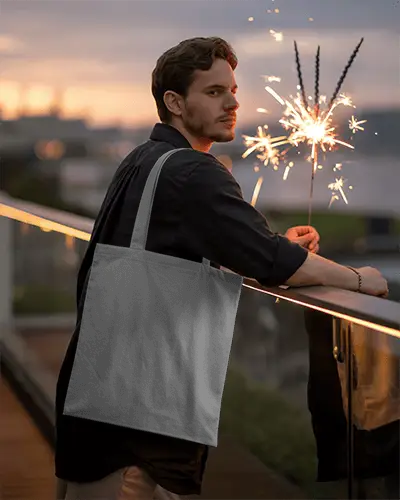 Stylish Casual Tote Bag Mockup For Modern Urban Fashion And Everyday Carry Use 0308