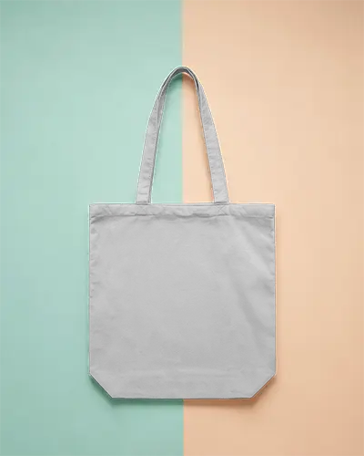 Reusable Canvas Tote Bag Plain Design Eco Friendly Shopper Carryall For Daily Essentials 0314