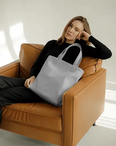 Stylish Minimalist Tote Bag Mockup For Fashion And Lifestyle Brand Presentation Usage 0335