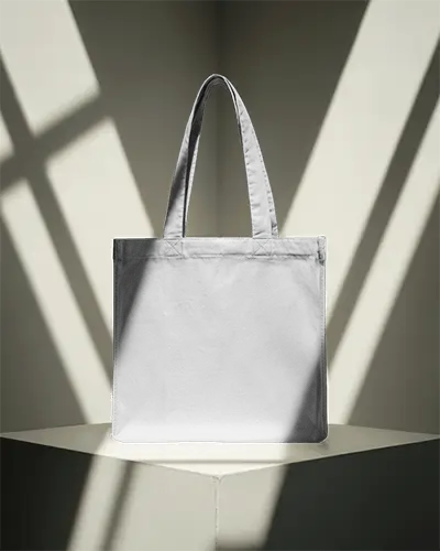 Eco Friendly Canvas Tote Bag With Long Handles For Easy Carrying And Daily Use 0340