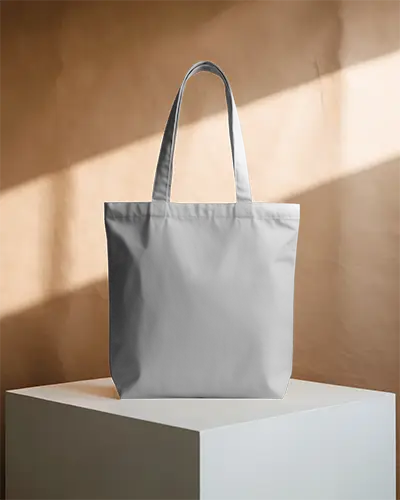 Spacious Cotton Tote Bag Mockup Used For Carrying Books Clothing Or Daily Essentials