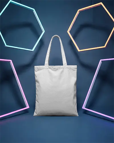 neon-light-studio-tote-bag-mockup-colorful-geometric-background-modern-trendy-brand-display