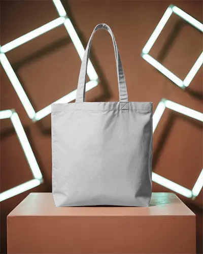 glowing-neon-studio-tote-bag-mockup-on-pedestal-modern-futuristic-brand-presentation-style