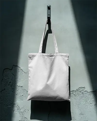 Eco Friendly Reusable Tote Bag Mockup For Sustainable Shopping And Promotional Products
