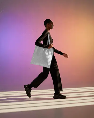 Minimalistic Stylish Tote Bag Mockup For Modern Fashion And Eco Friendly Carrying Solutions