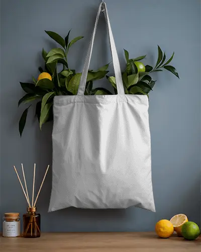 High Quality Cotton Tote Bag Mockup For Realistic Product Presentation And Branding