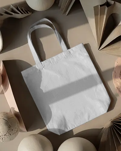 Realistic Tote Bag Mockup Ideal For Portable Carryall Product Showcase And Marketing