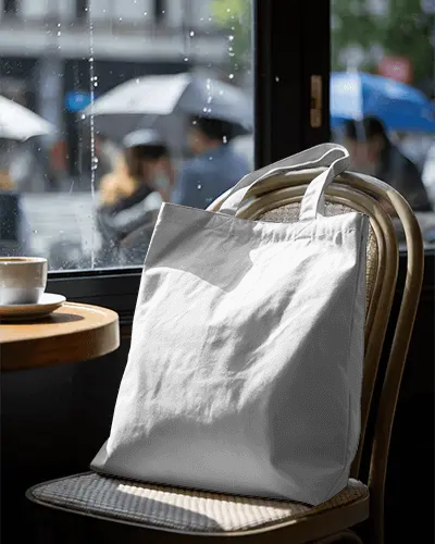 Premium Durable Cotton Tote Bag Mockup For Branding And Personalized Design