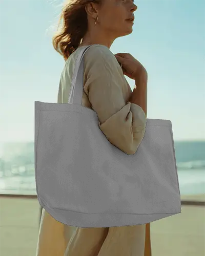 Versatile Large Tote Bag Mockup Ideal For Custom Designs And Casual Carry All Usage