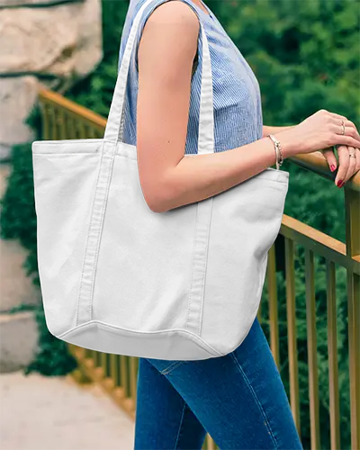 Stylish Durable Spacious Tote Bag Mockup For Branding And Custom Design Showcase