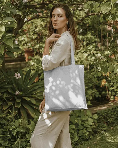 Durable Reusable Tote Bag Mockup With Comfortable Shoulder Straps Great For Sustainable